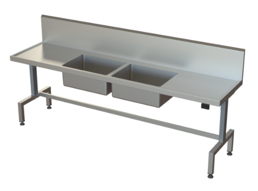 SP540.11 HEIGHT ADJUSTABLE SINK UNIT (CIRCULAR BOWL)
