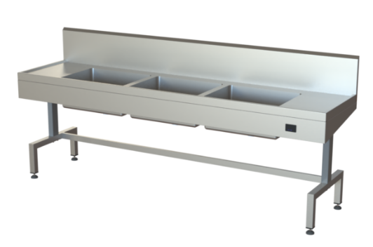 SP540.3 HEIGHT ADJUSTABLE SINK UNIT (3 SINK) ELECTRIC 240V